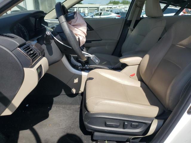 1HGCR3F04GA009222 - 2016 HONDA ACCORD EXL WHITE photo 7