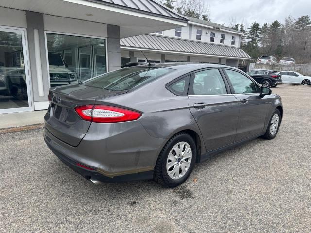 3FA6P0G76DR210414 - 2013 FORD FUSION S GRAY photo 4