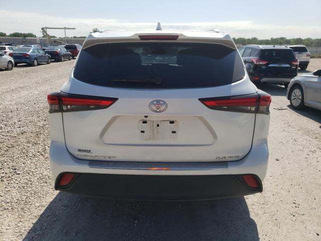 5TDGZRBHXNS570829 - 2022 TOYOTA HIGHLANDER XLE WHITE photo 6
