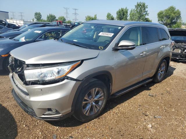 5TDJKRFH6FS075050 - 2015 TOYOTA HIGHLANDER XLE 银色 照片 1