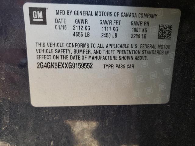 2G4GK5EXXG9159552 - 2016 BUICK REGAL 蓝色 照片 12