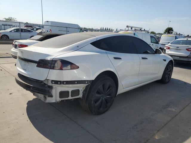 5YJSA1E53MF443119 - 2021 TESLA MODEL S Blanco foto 3