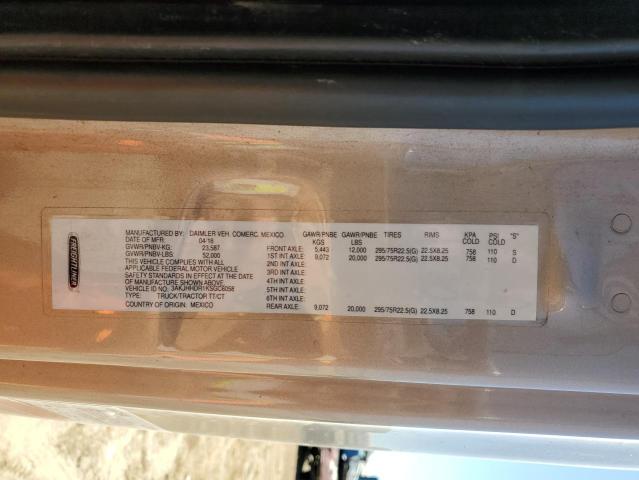 3AKJHHDR1KSGC6058 - 2019 FREIGHTLINER CASCADIA 1 თაფლისფერი ფოტო 10