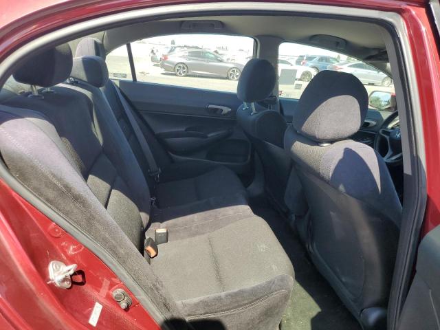 2HGFA16699H361293 - 2009 HONDA CIVIC LX-S RED photo 10