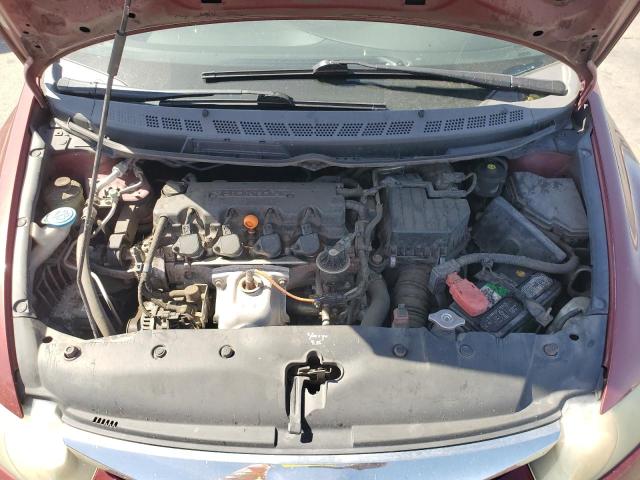 2HGFA16699H361293 - 2009 HONDA CIVIC LX-S RED photo 11