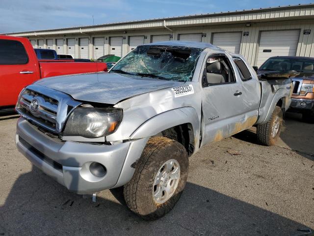 5TEUX4EN9AZ687330 - 2010 TOYOTA TACOMA ACCESS CAB SILVER photo 1