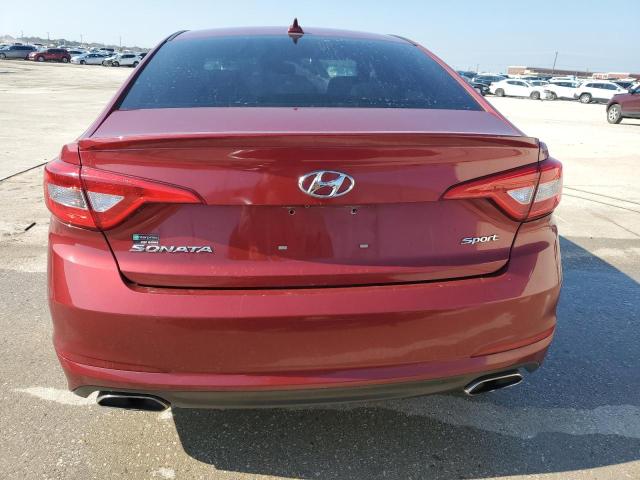 5NPE34AF2GH400419 - 2016 HYUNDAI SONATA SPORT MAROON photo 6