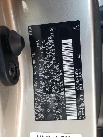 5TDBK23C49S026695 - 2009 TOYOTA SIENNA LE 金色 照片 13