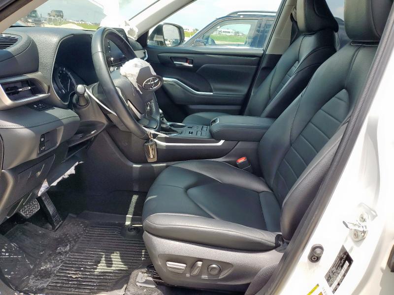 5TDGZRBH7NS571310 - 2022 TOYOTA HIGHLANDER XLE WHITE photo 7