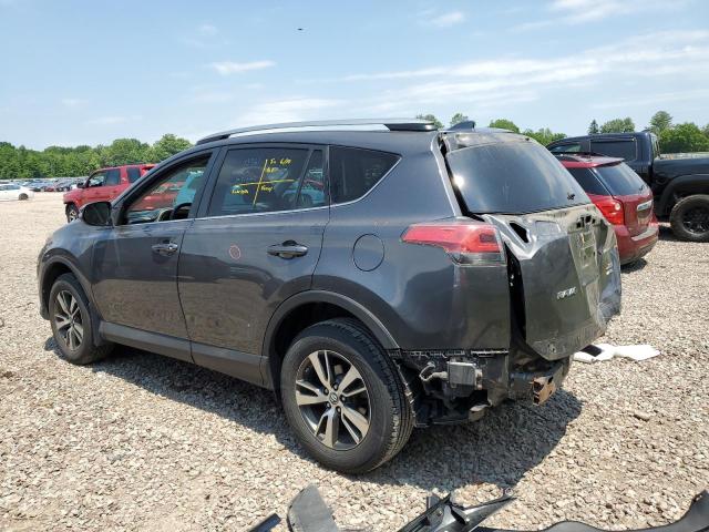 2T3RFREV4HW672956 - 2017 TOYOTA RAV4 XLE GRAY photo 2