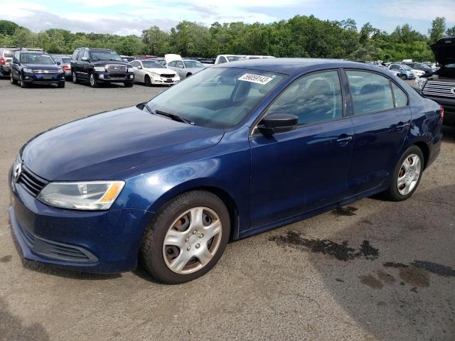 3VW2K7AJ0CM341559 - 2012 VOLKSWAGEN JETTA BASE Mavi foto 1