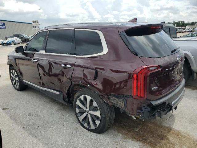 5XYP6DHC0LG026888 - 2020 KIA TELLURIDE S BURGUNDY photo 2