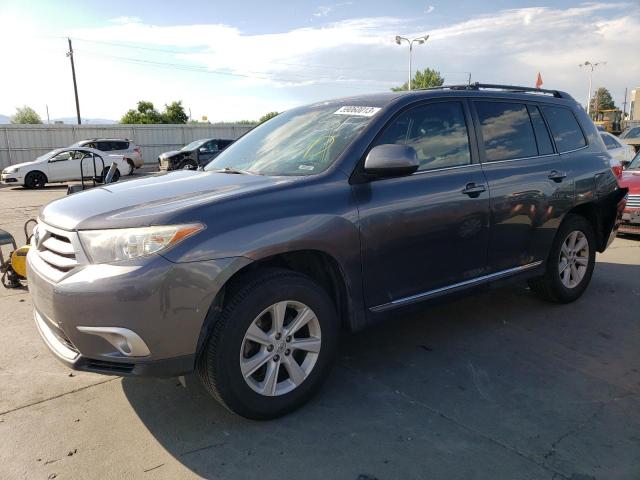 5TDZK3EH9DS139208 - 2013 TOYOTA HIGHLANDER BASE GRAY photo 1