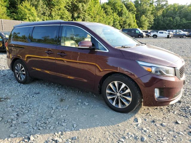 KNDMC5C15G6135590 - 2016 KIA SEDONA EX BURGUNDY photo 4