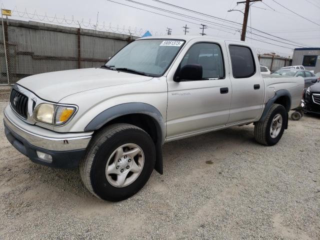 5TEGN92N82Z054775 - 2002 TOYOTA TACOMA DOUBLE CAB PRERUNNER GRAY photo 1