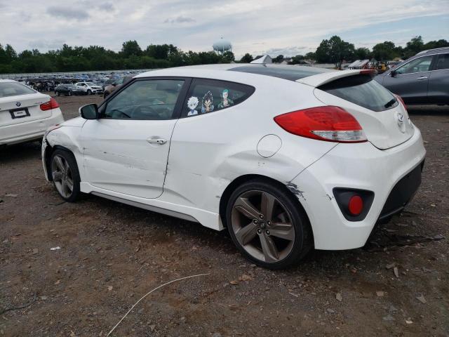 KMHTC6AE3DU179100 - 2013 HYUNDAI VELOSTER TURBO WHITE photo 2