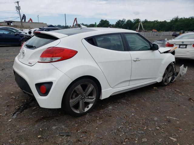 KMHTC6AE3DU179100 - 2013 HYUNDAI VELOSTER TURBO WHITE photo 3