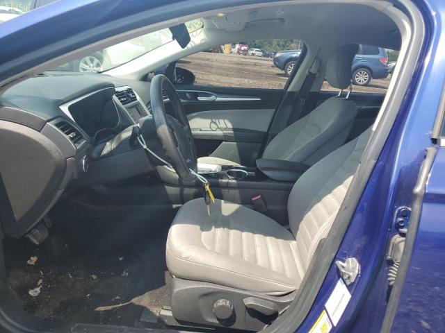 1FA6P0G77E5355594 - 2014 FORD FUSION S BLUE photo 7