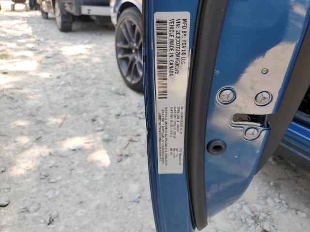 2C3CDZFJ2MH530675 - 2021 DODGE CHALLENGER R/T SCAT PACK BLUE photo 13