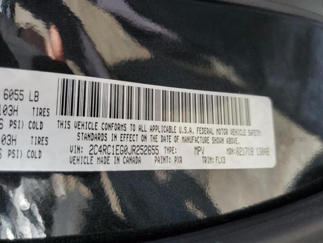 2C4RC1EG0JR252655 - 2018 CHRYSLER PACIFICA TOURING L PLUS BLACK photo 13