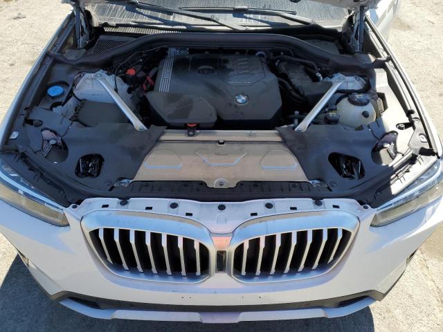 5UX53DP08N9M95866 - 2022 BMW X3 XDRIVE30I WHITE photo 12