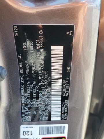 5TDYZ3DC6LS080646 - 2020 TOYOTA SIENNA XLE GRAY photo 13