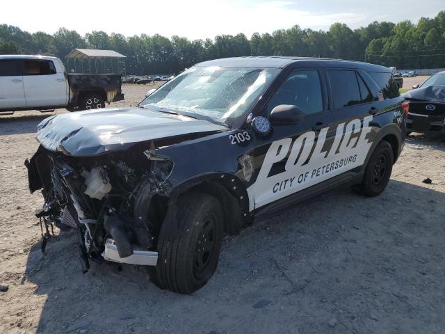 1FM5K8AB5MGC40894 - 2021 FORD EXPLORER POLICE INTERCEPTOR BLACK photo 1