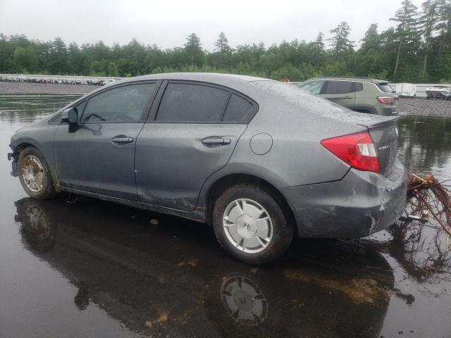 2HGFB2F61CH322367 - 2012 HONDA CIVIC HF GRAY photo 2