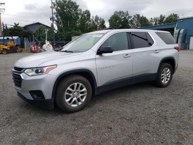 1GNEVFKW3KJ268220 - 2019 CHEVROLET TRAVERSE LS SILVER photo 1