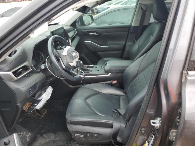 5TDGZRAHXMS521419 - 2021 TOYOTA HIGHLANDER XLE SILVER photo 7