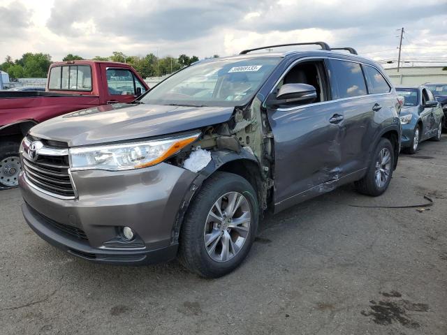 5TDJKRFH2FS149483 - 2015 TOYOTA HIGHLANDER XLE Boz foto 1