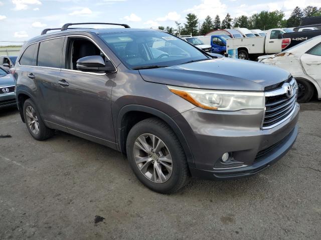 5TDJKRFH2FS149483 - 2015 TOYOTA HIGHLANDER XLE Boz foto 4