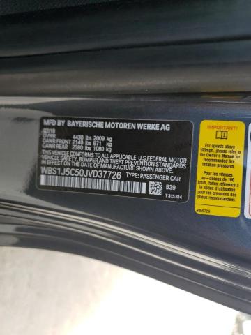 WBS1J5C50JVD37726 - 2018 BMW M2 GRAY photo 12