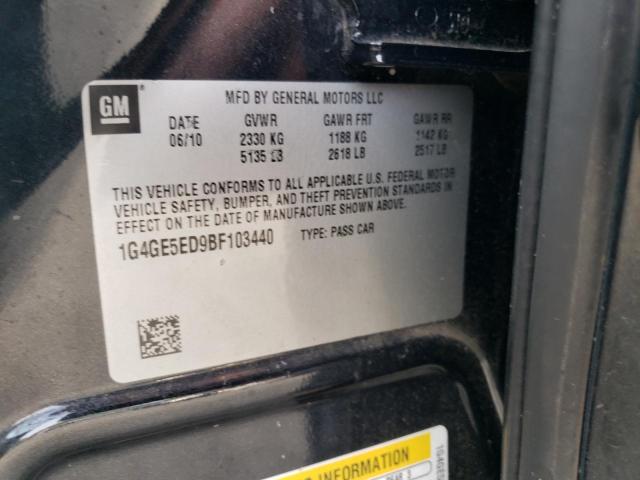 1G4GE5ED9BF103440 - 2011 BUICK LACROSSE CXS BLUE photo 12