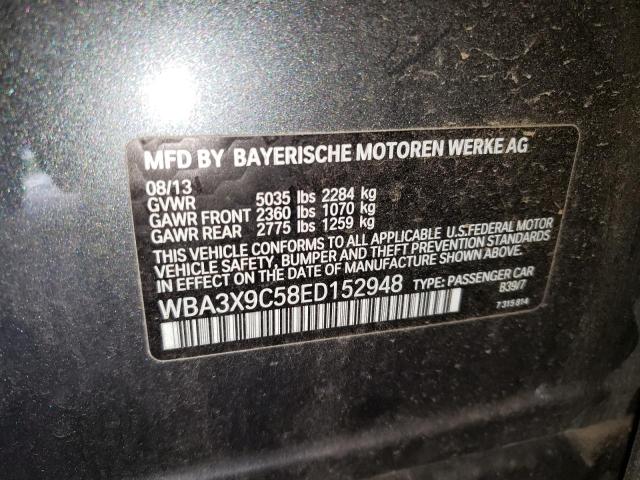WBA3X9C58ED152948 - 2014 BMW 335 XIGT CHARCOAL photo 12