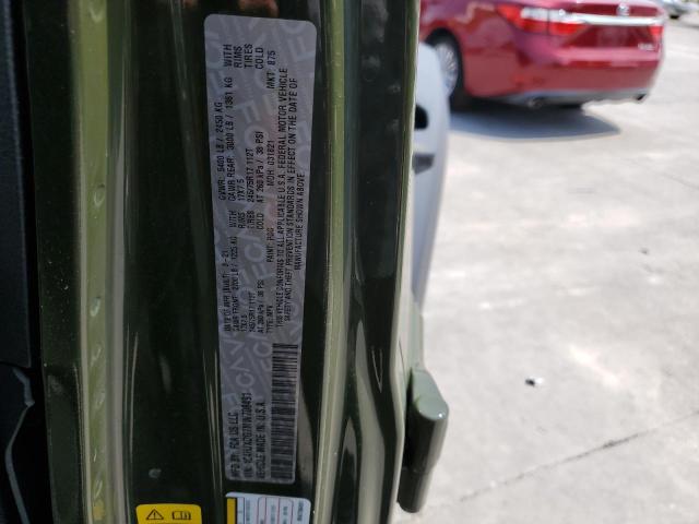 1C4HJXDG7MW708491 - 2021 JEEP WRANGLER U SPORT Grün Foto 12