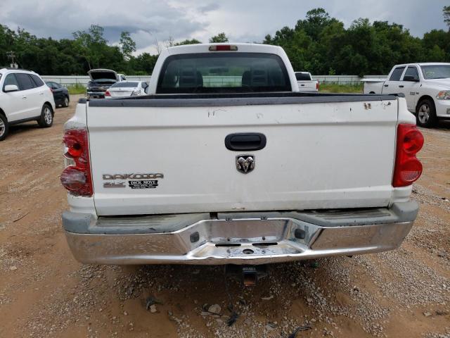 1D7HE42K05S235302 - 2005 DODGE DAKOTA SLT WHITE photo 6