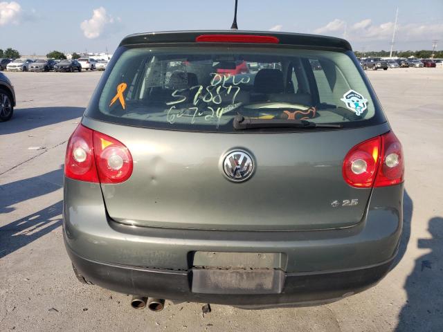 WVWCS71K97W104915 - 2007 VOLKSWAGEN RABBIT GREEN photo 6