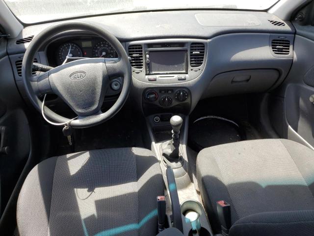 KNADE123066080550 - 2006 KIA RIO BLUE photo 8