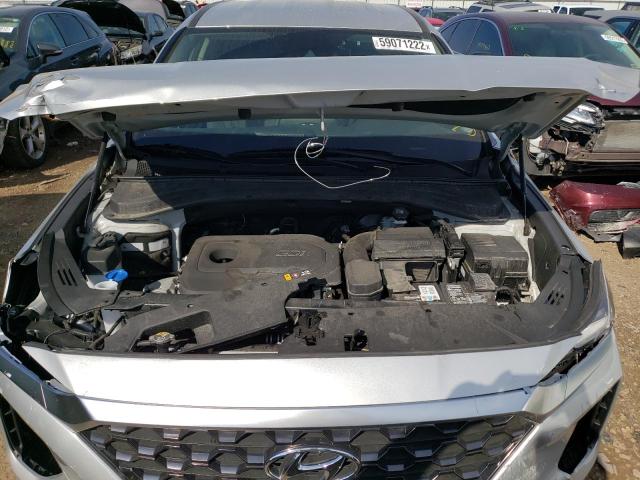 5NMS3CAD1KH072198 - 2019 HYUNDAI SANTA FE SEL Արծաթագույն լուսանկար 7