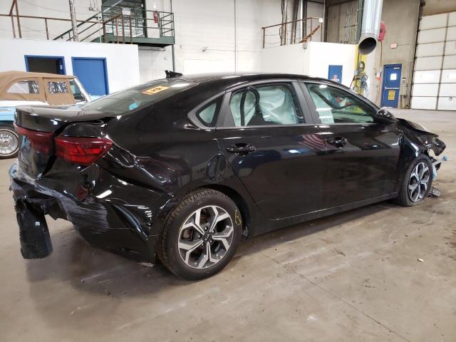 3KPF24AD6KE009289 - 2019 KIA FORTE FE BLACK photo 3