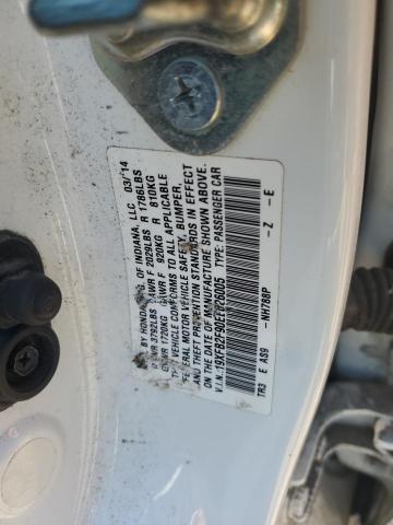 19XFB2F90EE026005 - 2014 HONDA CIVIC EXL 白色 照片 12