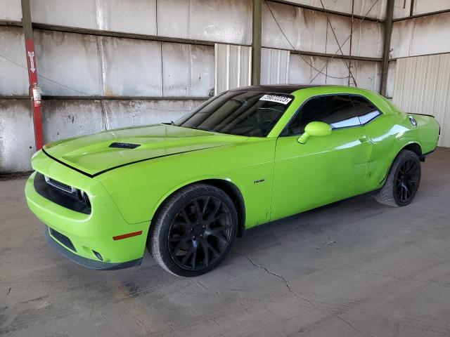 2C3CDZAT4FH711000 - 2015 DODGE CHALLENGER SXT GREEN photo 1