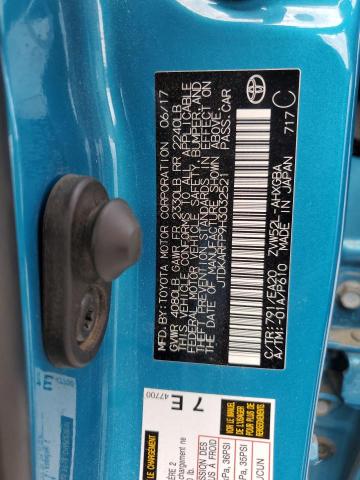 JTDKARFP9H3032521 - 2017 TOYOTA PRIUS PRIM ლურჯი ფოტო 12