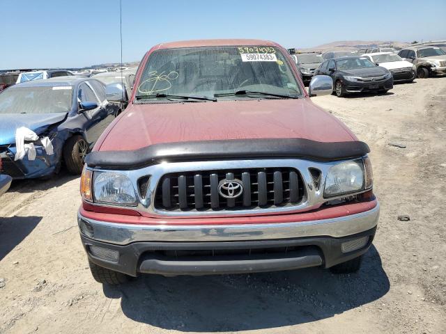 5TEGN92NX4Z396327 - 2004 TOYOTA TACOMA DOUBLE CAB PRERUNNER RED photo 5