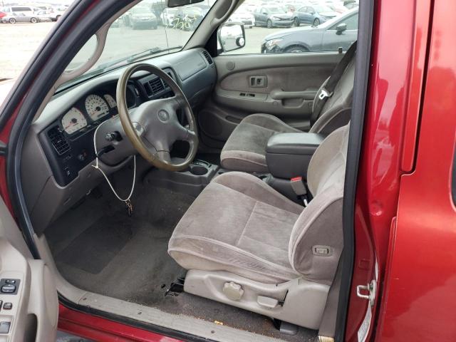 5TEGN92NX4Z396327 - 2004 TOYOTA TACOMA DOUBLE CAB PRERUNNER RED photo 7