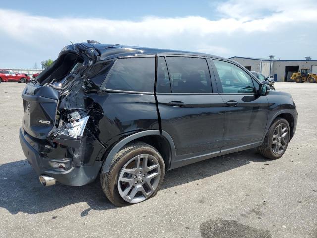 5FNYF8H58NB018111 - 2022 HONDA PASSPORT EXL შავი ფოტო 3