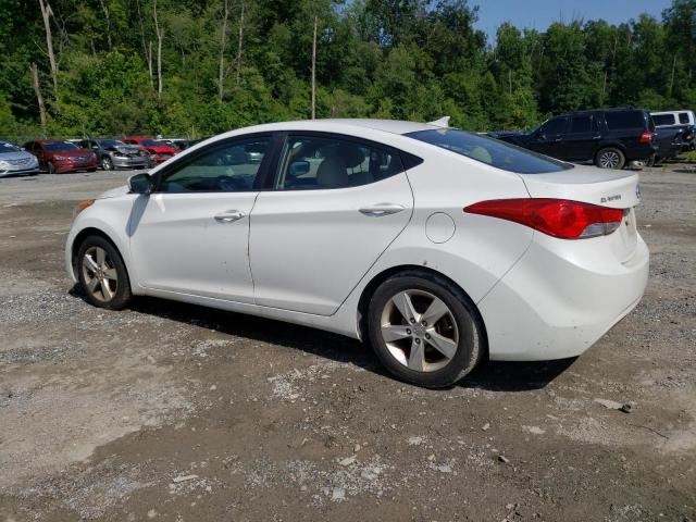 5NPDH4AE2CH100619 - 2012 HYUNDAI ELANTRA GLS WHITE photo 2