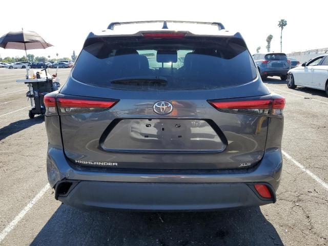 5TDHZRAH7LS020670 - 2020 TOYOTA HIGHLANDER XLE GRAY photo 6