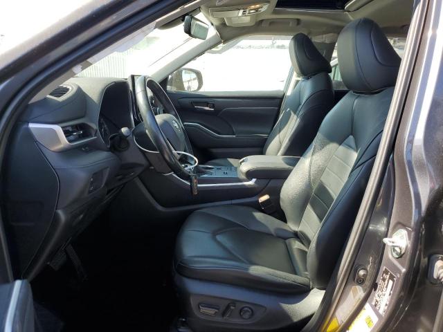 5TDHZRAH7LS020670 - 2020 TOYOTA HIGHLANDER XLE GRAY photo 7